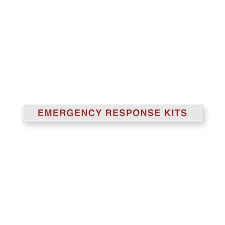 Permanent Adhesive Dome Label Emergency Response Kits